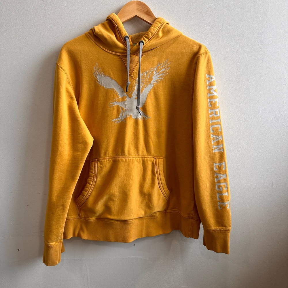 American Eagle Outfitters Yellow Sweatshirt Hoodie